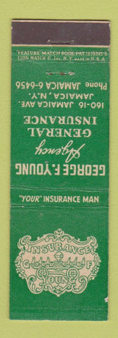 Matchbook Cover - George Young Insurance Jamaica NY feature