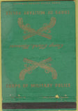 Matchbook Cover - Corps of Military Police Camp Clark MO postcard WORN 40 Strike