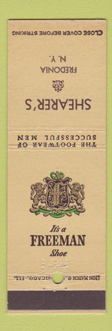 Matchbook Cover - Freeman Men's Shoes Shearer's Fredonia NY
