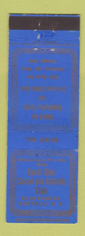 Matchbook Cover - South Side Social Athletic Club Buffalo NY