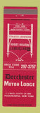 Matchbook Cover - Dorchester Motor Lodge Poughkeepsie NY
