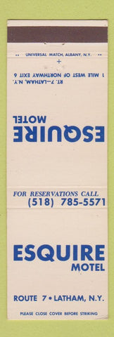 Matchbook Cover - Esquire Motel Latham NY