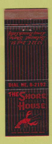 Matchbook Cover - Shore House Long Beach CA lobster WORN