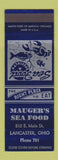 Matchbook Cover - Mauger's Seafood Lancaster OH SAMPLE