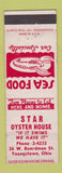 Matchbook Cover - Star Oyster House Youngstown OH lobster