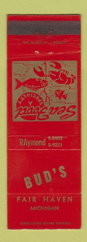 Matchbook Cover - Bud's Fair Haven MI