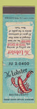 Matchbook Cover - Lobster Restaurant New York City
