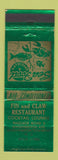 Matchbook Cover - Fin & Claw Restaurant Washington Township NJ WEAR