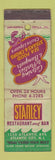 Matchbook Cover - Stanley Restaurant Bar Atlantic City NJ WEAR