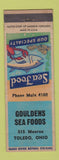 Matchbook Cover - Gouldens Seafood Toledo OH