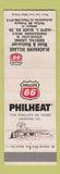 Matchbook Cover - Phillips 66 oil gas Blackhawk Village Motel Jacksonville IL