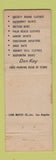 Matchbook Cover - Don Kay Men's Clothes Pasadena CA