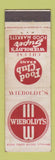 Matchbook Cover - Wieboldt's Grocery Store WEAR