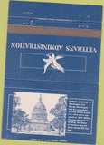 Matchbook Cover - Veterans Administration US Capitol Building 40 Strike
