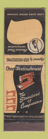 Matchbook Cover - Westhinghouse Sewing Machine  WORN