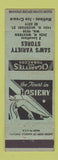 Matchbook Cover - Sam's Variety Store Hosiery girlie