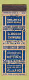 Matchbook Cover - Bruning Colorado Blue Print Paper Denver Colorado