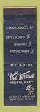 Matchbook Cover - Terrace Restaurant New York City