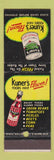 Matchbook Cover - Kuner's Foods Peas Ketchup