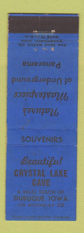 Matchbook Cover - Crystal Lake Cave Dubuque IA