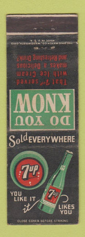Matchbook Cover - 7Up Soda