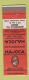 Matchbook Cover - Hajoca Plumbing Heating Supply Jacksonville FL