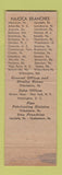 Matchbook Cover - Hajoca Plumbing Heating Supply Jacksonville FL