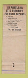 Matchbook Cover - Turner Watch Service Portland ME WEAR