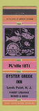 Matchbook Cover - Oyster Creek Inn Leeds Point NJ