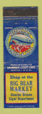 Matchbook Cover - Big Bear Market Grocery Icy Point Salmon Green Cigar WEAR