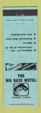 Matchbook Cover - Big Bass Motel Leesburg FL BLUE WEAR
