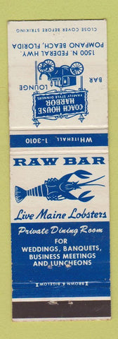 Matchbook Cover - Coach House Harbor Pompano Beach FL