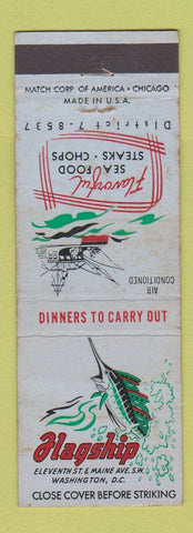Matchbook Cover - Flagship Restaurant Washington DC WEAR