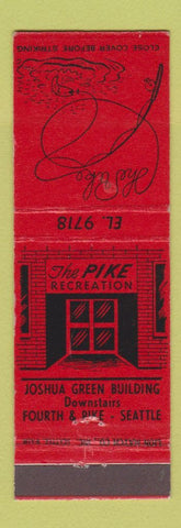 Matchbook Cover - Pike Seafood Seattle WA