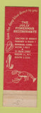 Matchbook Cover - Jolly Fisherman Restaurant Roslyn LI NY Norwalk CT