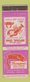 Matchbook Cover - Thompson's Seafood Restaurant Bethesda MD lobster crab