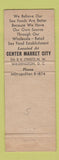 Matchbook Cover - Thompson's Seafood Restaurant Bethesda MD lobster crab