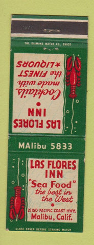 Matchbook Cover - Las Flores Inn Malibu CA