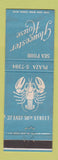 Matchbook Cover - Gloucester House New York City lobster