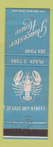 Matchbook Cover - Gloucester House New York City lobster