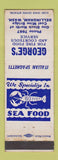 Matchbook Cover - George's Restaurant lobster Bellingham WA