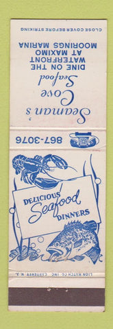 Matchbook Cover - Seaman's Cove Seafood St Petersburg? FL?