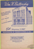 Matchbook Cover - WM H Battersby Funeral Home Philadelphia PA 40 Strike