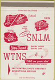 Matchbook Cover - WTNS Radio Coshocton OH 40 Strike