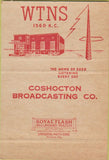 Matchbook Cover - WTNS Radio Coshocton OH 40 Strike