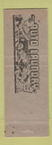 Matchbook Cover - Pat's Car Wash Schenectady NY