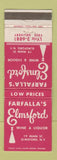 Matchbook Cover - Farfalla's Elsford Liquor Store Elmsford NY