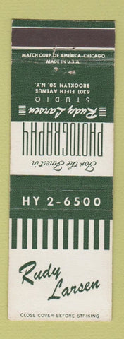 Matchbook Cover - Rudy Larsen Photography Studio Brooklyn NY