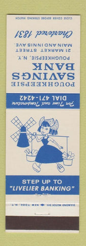 Matchbook Cover - Poughkeepsie Savings Bank NY girlie
