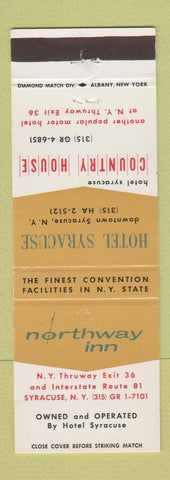 Matchbook Cover - Northway Inn Syracuse NY
